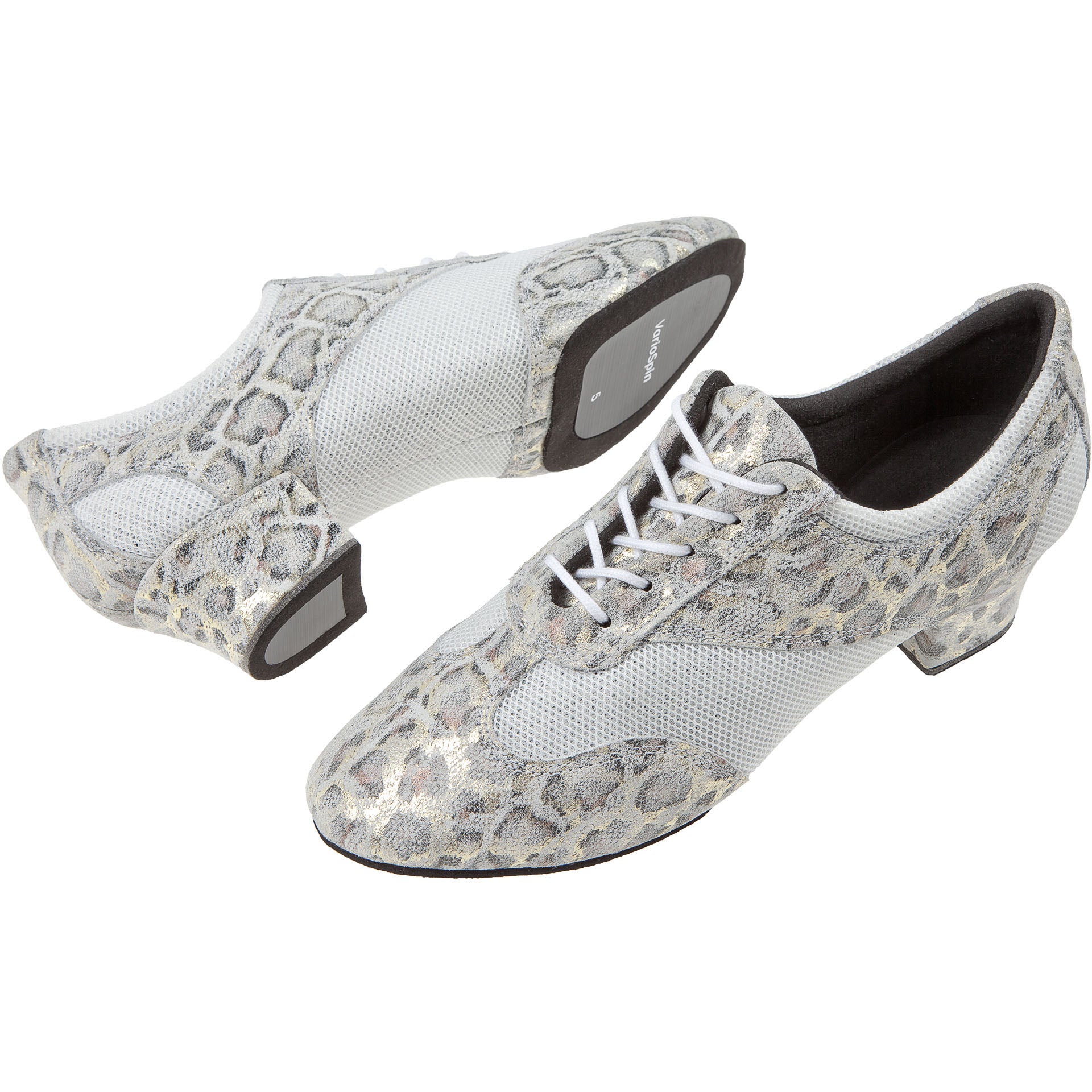 Trainings-Tanzschuhe Damen flach - Diamant VarioPro HYBRID Schneeleopard Gold