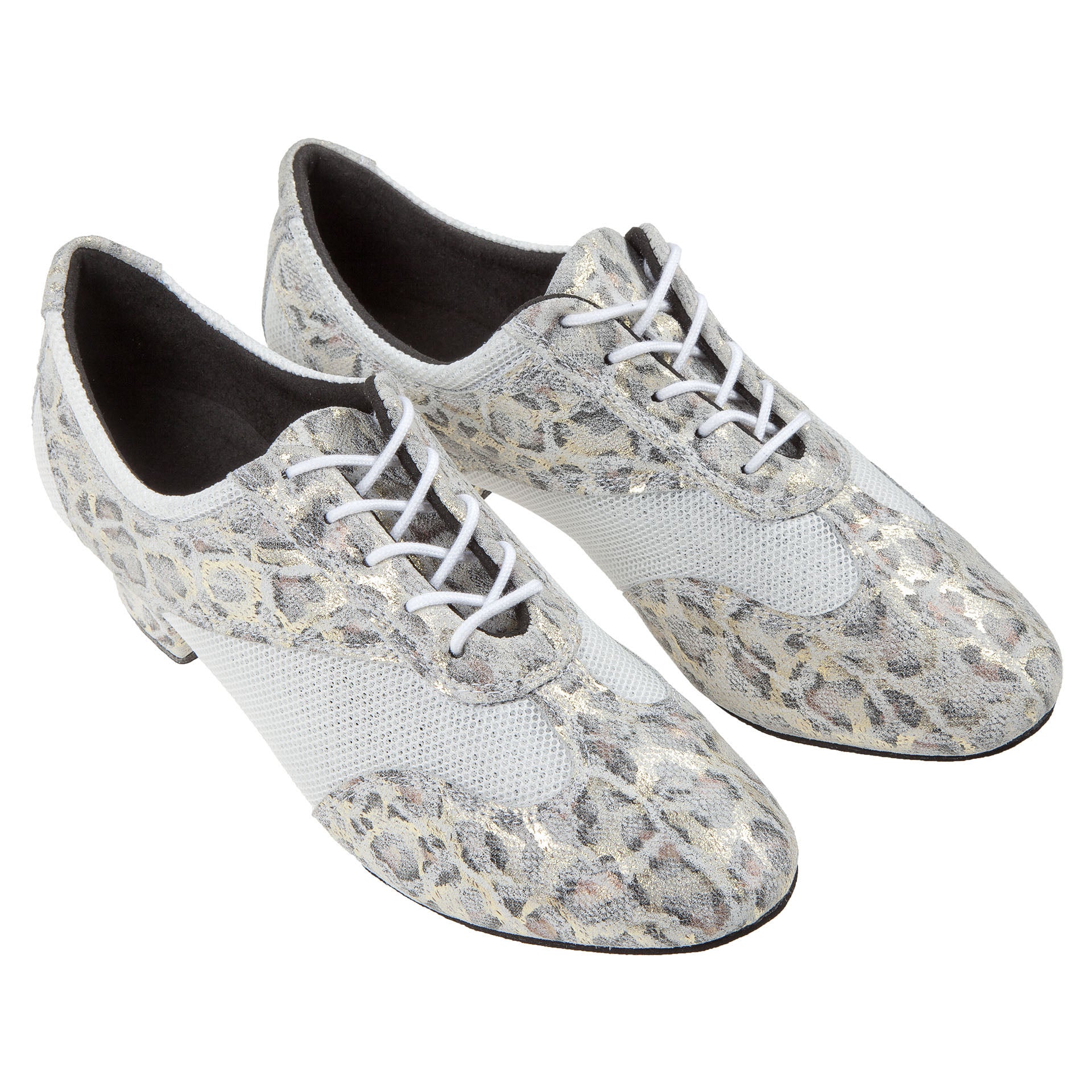 Trainings-Tanzschuhe Damen flach - Diamant VarioPro HYBRID Schneeleopard Gold
