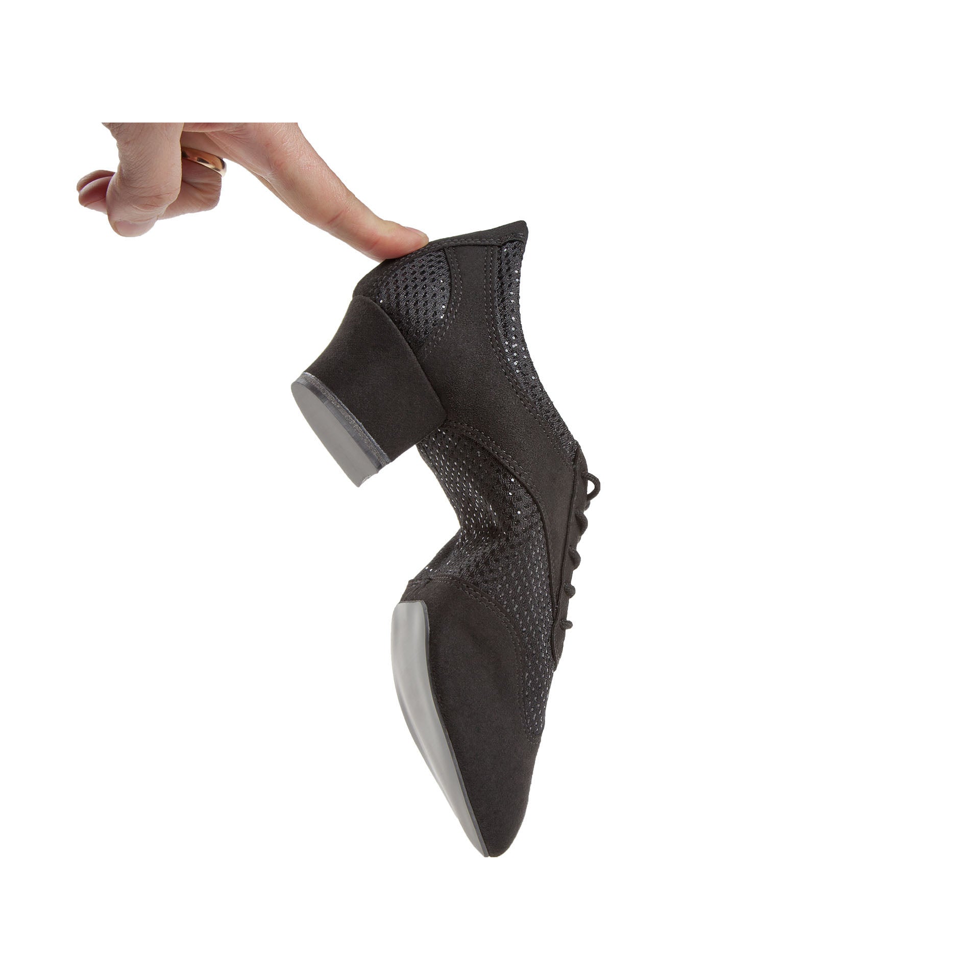 Trainings-Tanzschuhe Damen Schwarz Glitter - Diamant VarioPro V-SPIN