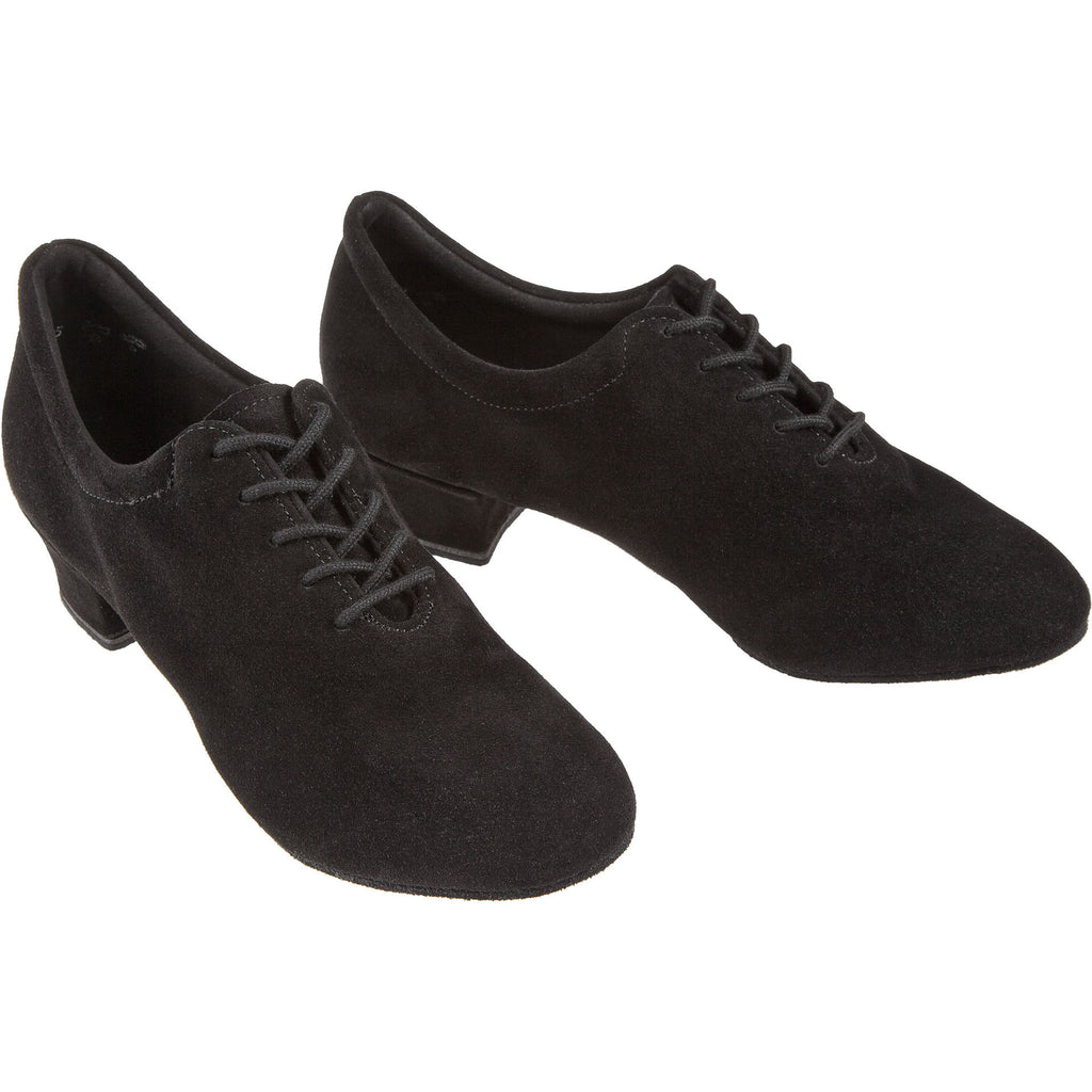 Diamant 189-234-001 Damen Trainer - Detailansicht Veloursleder Obermaterial mit 5-Loch Schnürung