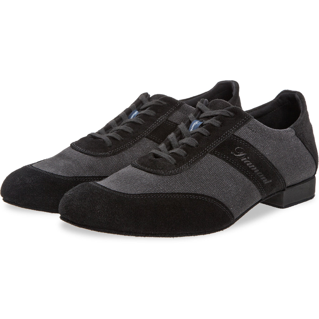 Trainings-Tanzschuhe Herren Schwarz Velourleder Mesh - Diamant