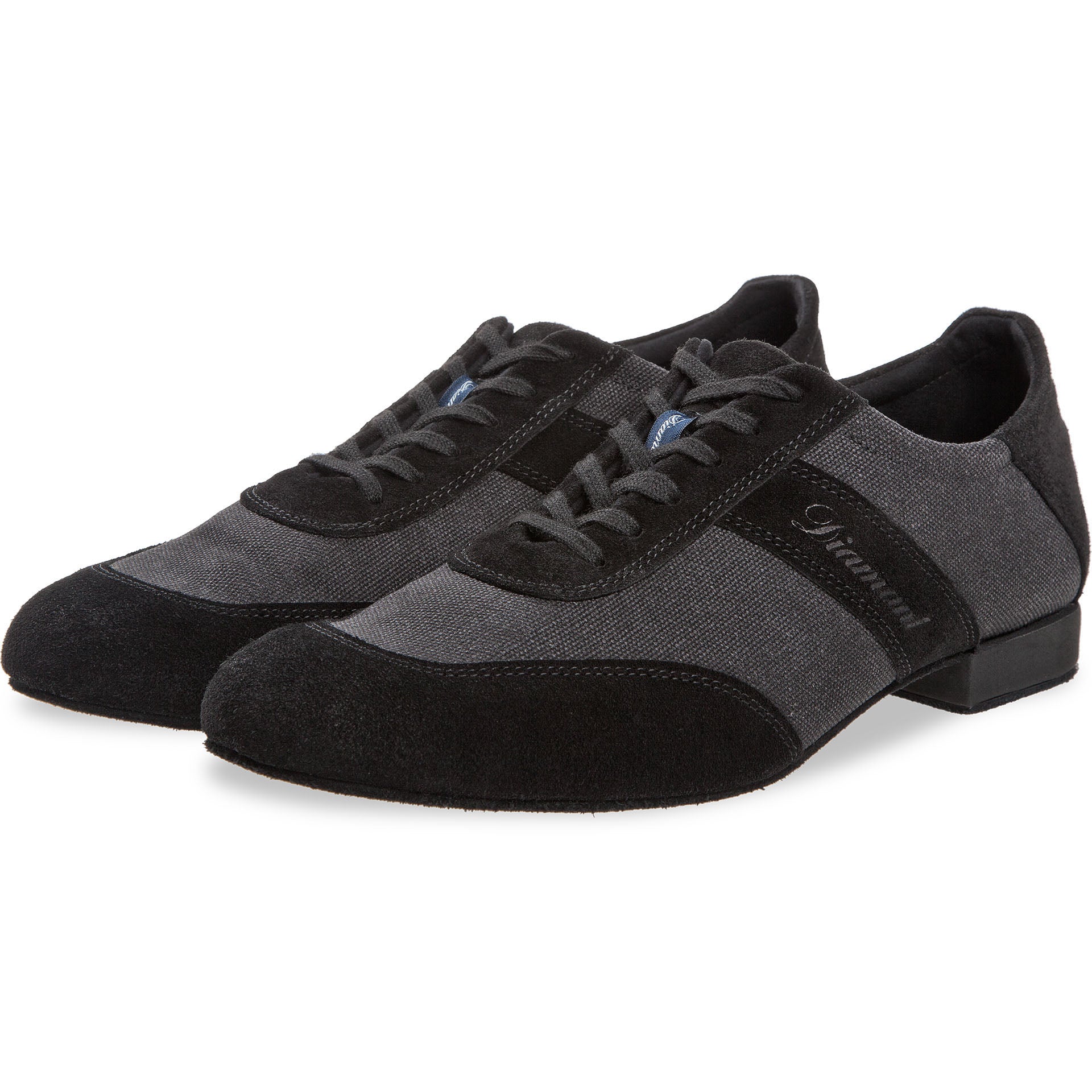 Trainings-Tanzschuhe Herren Schwarz Velourleder Mesh - Diamant
