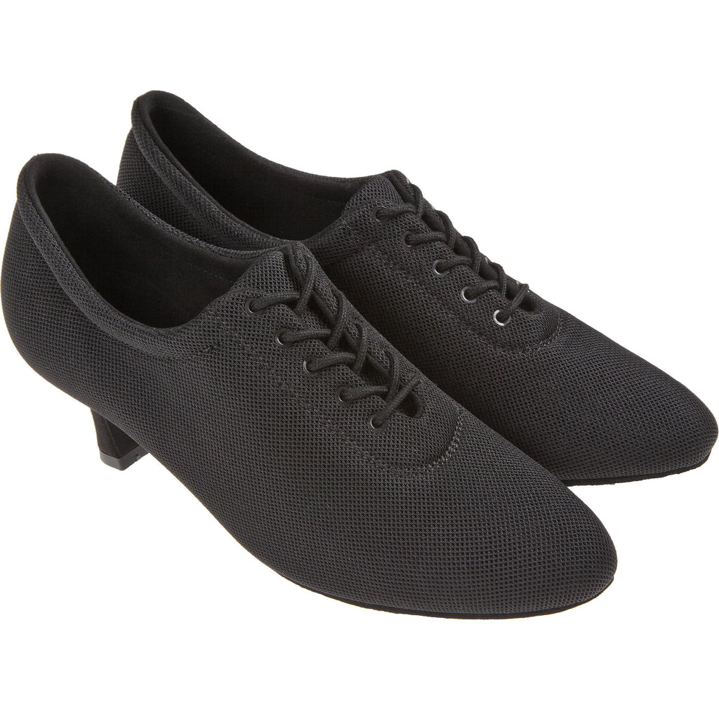 Diamant 199-177-604 VEGAN Damen Trainer - Detailansicht Mesh-Obermaterial mit 5-Loch Schnürung