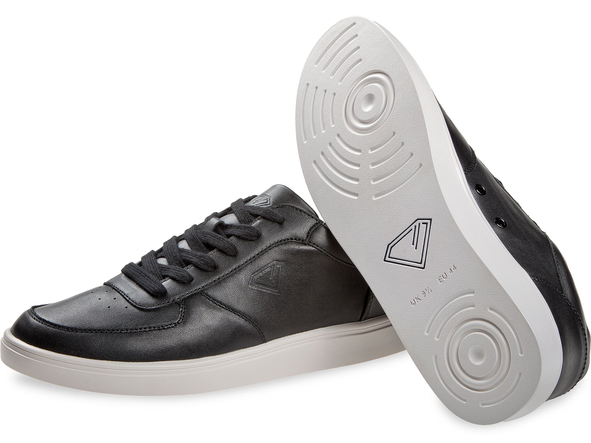 Diamant BEAT Tanzsneaker Schwarz Weiß Seitenansicht Echtleder
