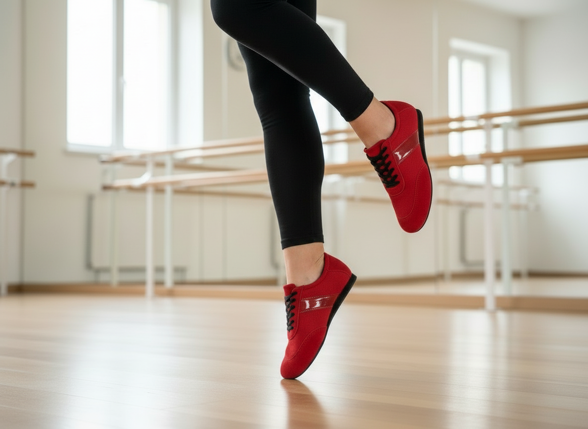 © Tanz-Schuhe & Mode - Diamant VarioSpin Rot Tanzsneaker Herren - Alle Rechte vorbehalten
